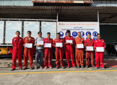 OS Offshore Company presents gifts to its staff on the occasion of June 1st.